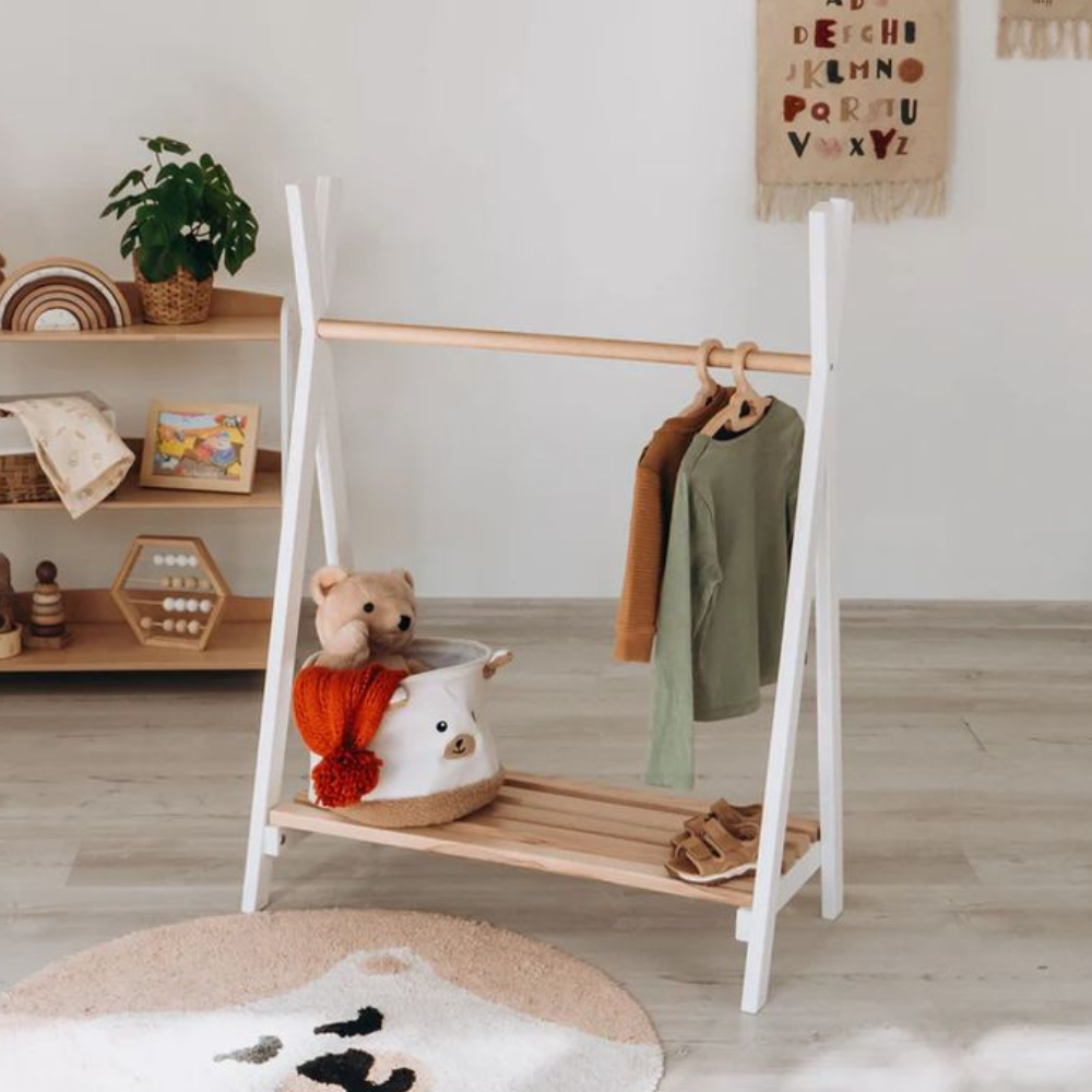 Children’s Teepee Clothes Rack – Montessori-Inspired - Eco Furniture ...